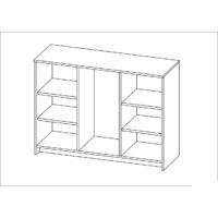 Комод Mio Tesoro Сириус 2 двери и 3 ящика 117x95 2.02.03.340.3 (дуб сонома) - Превью изображения №6 — Интернет-магазин Time-Shop