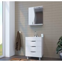  Mixline Шкаф с зеркалом Лима 55 551705 (с подсветкой) - Превью изображения №3 — Интернет-магазин Time-Shop