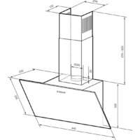 Кухонная вытяжка LEX Moza 450 (черный) - Превью изображения №4 — Интернет-магазин Time-Shop
