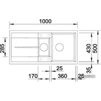 Кухонная мойка Blanco Metra 6 S 518877 (темная скала) - Превью изображения №2 — Интернет-магазин Time-Shop