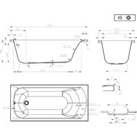 Ванна Roxen Alfa 240120-1570 150x70 - Превью изображения №20 — Интернет-магазин Time-Shop