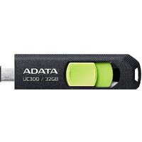 ADATA UC300 32GB (черный/зеленый)