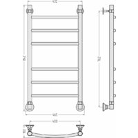 Полотенцесушитель Сунержа Аксиома-20 80x40 00662-8040 - Превью изображения №4 — Интернет-магазин Time-Shop
