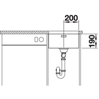 Кухонная мойка Blanco Andano 400-U (без клапана-автомата) - Превью изображения №5 — Интернет-магазин Time-Shop
