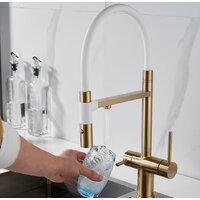 Смеситель Rose R958G (золотой сатин) - Превью изображения №9 — Интернет-магазин Time-Shop