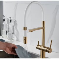 Смеситель Rose R958G (золотой сатин) - Превью изображения №11 — Интернет-магазин Time-Shop