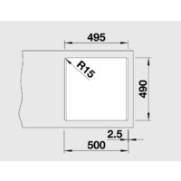 Кухонная мойка Blanco Pleon 5 (темная скала) [521669] - Превью изображения №3 — Интернет-магазин Time-Shop