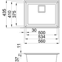 Кухонная мойка Elleci Karisma 105 Bianco Titano 68 - Превью изображения №2 — Интернет-магазин Time-Shop