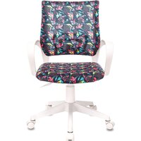 Офисное кресло Бюрократ Burokids 1W 1687097 (мультиколор геометрия/пластик белый) - Превью изображения №2 — Интернет-магазин Time-Shop