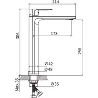Смеситель Lauter Reef 21CK8678C - Превью изображения №2 — Интернет-магазин Time-Shop