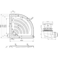 Душевой поддон Lavinia Boho Rock 3707180S 80х80 - Превью изображения №8 — Интернет-магазин Time-Shop
