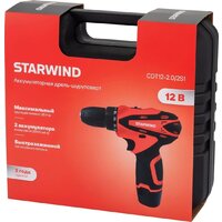 Дрель-шуруповерт StarWind CDT12-2.0/2S1 (с 2-мя АКБ, кейс) - Превью изображения №14 — Интернет-магазин Time-Shop