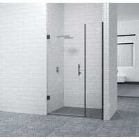 Стеклянная шторка для ванны RGW Hotel HO-02B 350601209-14 (черный/прозрачное стекло) - Превью изображения №2 — Интернет-магазин Time-Shop