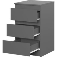 Тумба НК-Мебель Stern Т-9 3-я 72677834 (серый графит) - Превью изображения №2 — Интернет-магазин Time-Shop