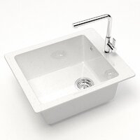 Кухонная мойка MARRBAXX Карельский камень модель 8/G31 F008G031 (белый) - Превью изображения №2 — Интернет-магазин Time-Shop