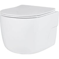 Унитаз подвесной Roxen Porto в комплекте с инсталляцией StounFix Dual Fresh 6 в 1 868603 (кнопка: оружейная сталь матовая) - Превью изображения №4 — Интернет-магазин Time-Shop