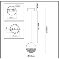 Подвесная люстра Odeon Light Roni 5036/12L - Превью изображения №5 — Интернет-магазин Time-Shop