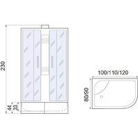 Душевая кабина Мономах XL Б/К 110/80/44 МЗ L - Превью изображения №10 — Интернет-магазин Time-Shop