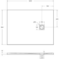 Душевой поддон BelBagno TRAY-MR-UNO-AH-120/90-35-NERO-CR 120x90 - Превью изображения №8 — Интернет-магазин Time-Shop