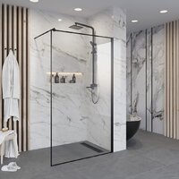 Душевая стенка Niagara NG-687-10 100x195 (черный) - Превью изображения №2 — Интернет-магазин Time-Shop