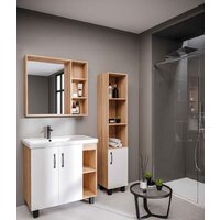  Grossman Шкаф с зеркалом Флай 80 208001 - Превью изображения №4 — Интернет-магазин Time-Shop