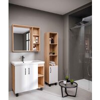  Grossman Шкаф с зеркалом Флай 80 208001 - Превью изображения №3 — Интернет-магазин Time-Shop