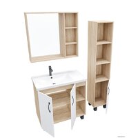  Grossman Шкаф с зеркалом Флай 80 208001 - Превью изображения №2 — Интернет-магазин Time-Shop