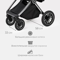 Универсальная коляска Tomix Adele 2 в 1 S760/2 (черный) - Превью изображения №33 — Интернет-магазин Time-Shop