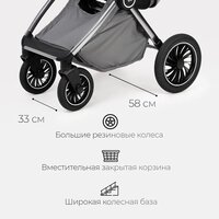 Универсальная коляска Tomix Adele 2 в 1 S760/2 (черный) - Превью изображения №32 — Интернет-магазин Time-Shop