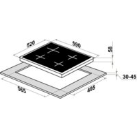 Варочная панель HOMSair HIC64SWH - Превью изображения №7 — Интернет-магазин Time-Shop