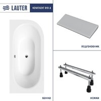 Lauter Bliss 180х80 L 21201081L (с ножками и серым подголовником)