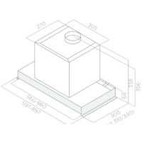 Кухонная вытяжка Elica Glass Out IX/A/90 [PRF0109788] - Превью изображения №4 — Интернет-магазин Time-Shop