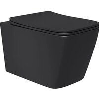 Унитаз подвесной Lauter Magdeburg 21103EC + AM.PM PrimeFit I012709.0151 (черный матовый хром глянцевый, с кнопкой смыва) - Превью изображения №18 — Интернет-магазин Time-Shop