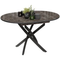 Кухонный стол Трия Diamond тип 3 (черный муар/ателье темный глянец) - Превью изображения №2 — Интернет-магазин Time-Shop