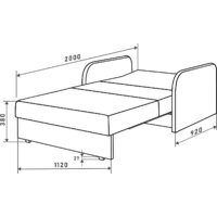 Диван Mio Tesoro Анри SB2 (Norton Slate) - Превью изображения №8 — Интернет-магазин Time-Shop