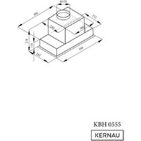 Кухонная вытяжка Kernau KBH 0555 B BLDC Glass - Превью изображения №4 — Интернет-магазин Time-Shop