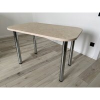 Кухонный стол Senira Р-001-02 (аламбра светлая/хром) - Превью изображения №4 — Интернет-магазин Time-Shop