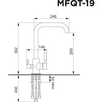 Смеситель MAUNFELD MFQT-19DGR (темно-серый) - Превью изображения №2 — Интернет-магазин Time-Shop