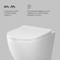 Унитаз подвесной AM.PM Like AquaSpin C801900SC - Превью изображения №9 — Интернет-магазин Time-Shop