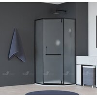 RGW HO-084B 350608400-24 100x100 (черный/матовое-сатинат стекло)