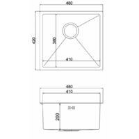 Кухонная мойка Mixline 548565 (черный графит, 3 мм) - Превью изображения №7 — Интернет-магазин Time-Shop