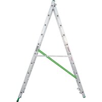 Лестница-стремянка Новая высота NV 222 алюминиевая двухсекционная 2x10 ступеней - Превью изображения №3 — Интернет-магазин Time-Shop