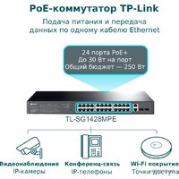 Настраиваемый коммутатор TP-Link TL-SG1428PE - Превью изображения №5 — Интернет-магазин Time-Shop