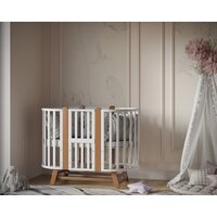 Кроватка-трансформер Incanto Verona с маятником KR-0024/1 (белый/бук) - Превью изображения №3 — Интернет-магазин Time-Shop