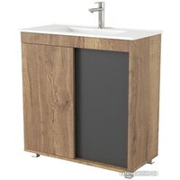 Дабер Тумба под умывальник 013 WeltWasser Deilbach 7517-80 Т13.8W.0.22 (дуб галифакс/серый)