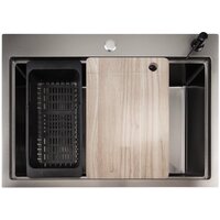 Кухонная мойка Stellar S6050NB-A (нано черный, c доской) - Превью изображения №2 — Интернет-магазин Time-Shop