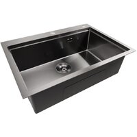 Кухонная мойка Stellar S6050NB-A (нано черный, c доской) - Превью изображения №6 — Интернет-магазин Time-Shop