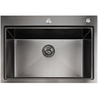 Кухонная мойка Stellar S6050NB-A (нано черный, c доской) - Превью изображения №5 — Интернет-магазин Time-Shop