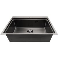 Кухонная мойка Stellar S6050NB-A (нано черный, c доской) - Превью изображения №7 — Интернет-магазин Time-Shop