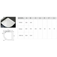 Душевой поддон WeltWasser TRR 90 90x90 - Превью изображения №6 — Интернет-магазин Time-Shop